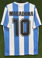 MARADONA MEN'S ARGENTINA NATIONAL 1986/1988 FOOTBALL SOCCER SHIRT JERSEY SIZE M