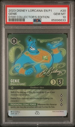 Disney Lorcana Genie - Powers Unleashed (Alternate Art) Disney100 Promo #20/P1