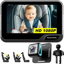 Baby Car Mirror, 4.3'' HD Night Vision Function Mirror Display, Wide View Baby C