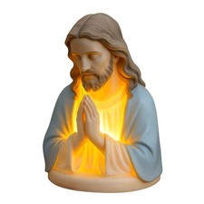 Jesuses Prayer Night Lights,Religious Statues Lamp LED Devotional Table Lamp