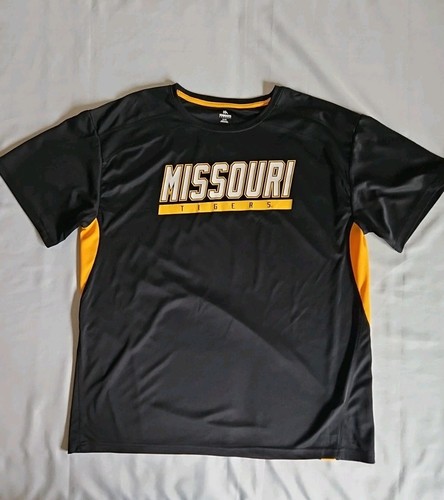 Missouri Tigers Mizzou Nights Apparel Quik Dry T-Shirt Black/Yellow Mens Size XL - Picture 3 of 8
