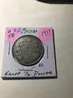 1917 Canada Silver Half  Dollar