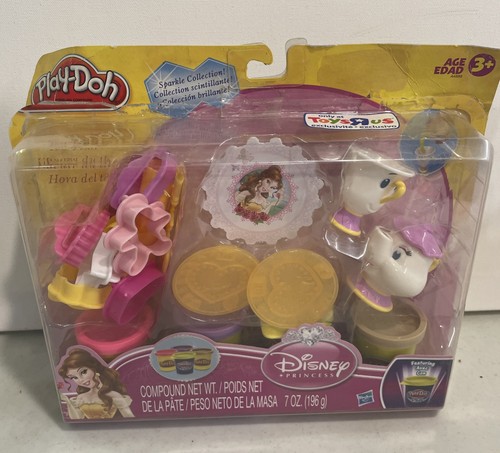 DISNEY PRINCESS PLAY-DOH SPARKLE COLLECTION BEAUTY AND THE BEAST BELLE TEA TIME