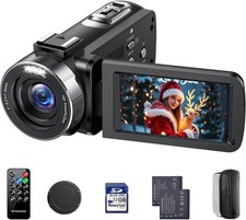 4K Video Camcorder 42MP, 3.0" 270 Rotation Screen, 18X Digital Zoom Vlogging...