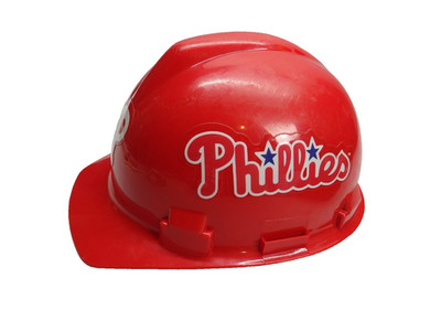WILLSON World Series Phillies MLB Baseball Work Hard Hat-PREOWNED