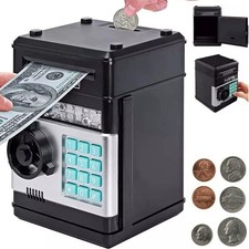 Piggy Bank Safe Money Box Bank Electronic Password Lock ATM Cash Coin Xmas Gift