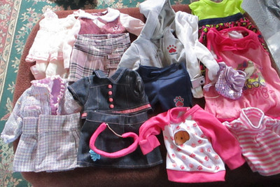 18'' Doll Clothing Lot - Battat, Our Generation , Sears , 18 Piece Lot, Outfits