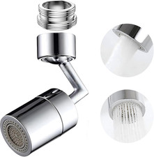 Rotatable 720 Faucet Sprayer Head,Universal Splash Filter Faucet with 4-Layer N