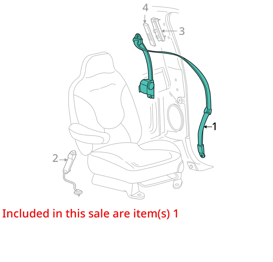 Cinturón de seguridad delantero cubo asiento pasajero retractor se adapta a 15-17 EXPEDITION 10267687 Foto 4 de 4