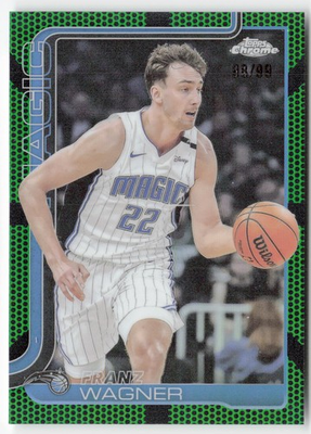 #ad 2025 26 Topps Chrome #116 Franz Wagner Green Basketball Refractor # 99 $3.00
