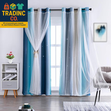 Dream Star Blackout Curtains for Kids Rooms Girl Princess Curtain for Daughter B