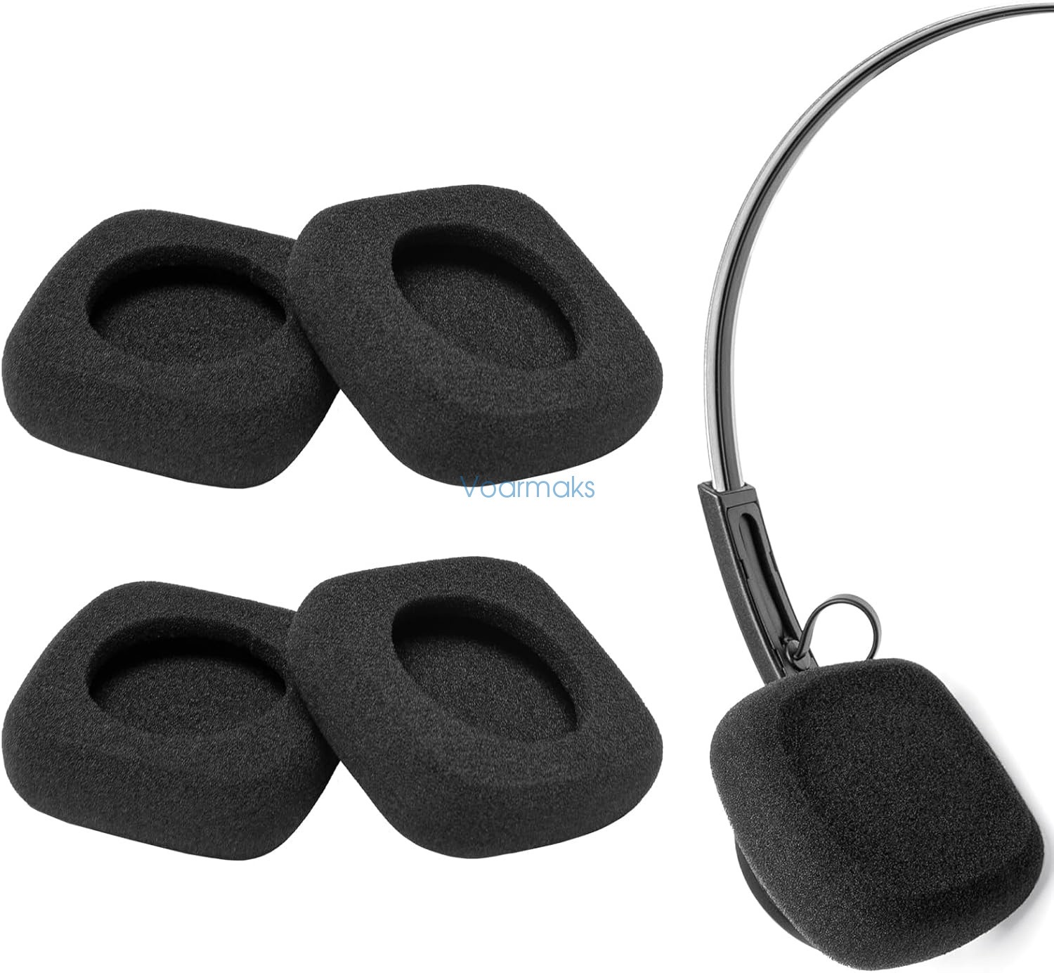 Square Foam Ear Pads for JLAB Rewind, Rewind 2 Wireless Retro Headphones