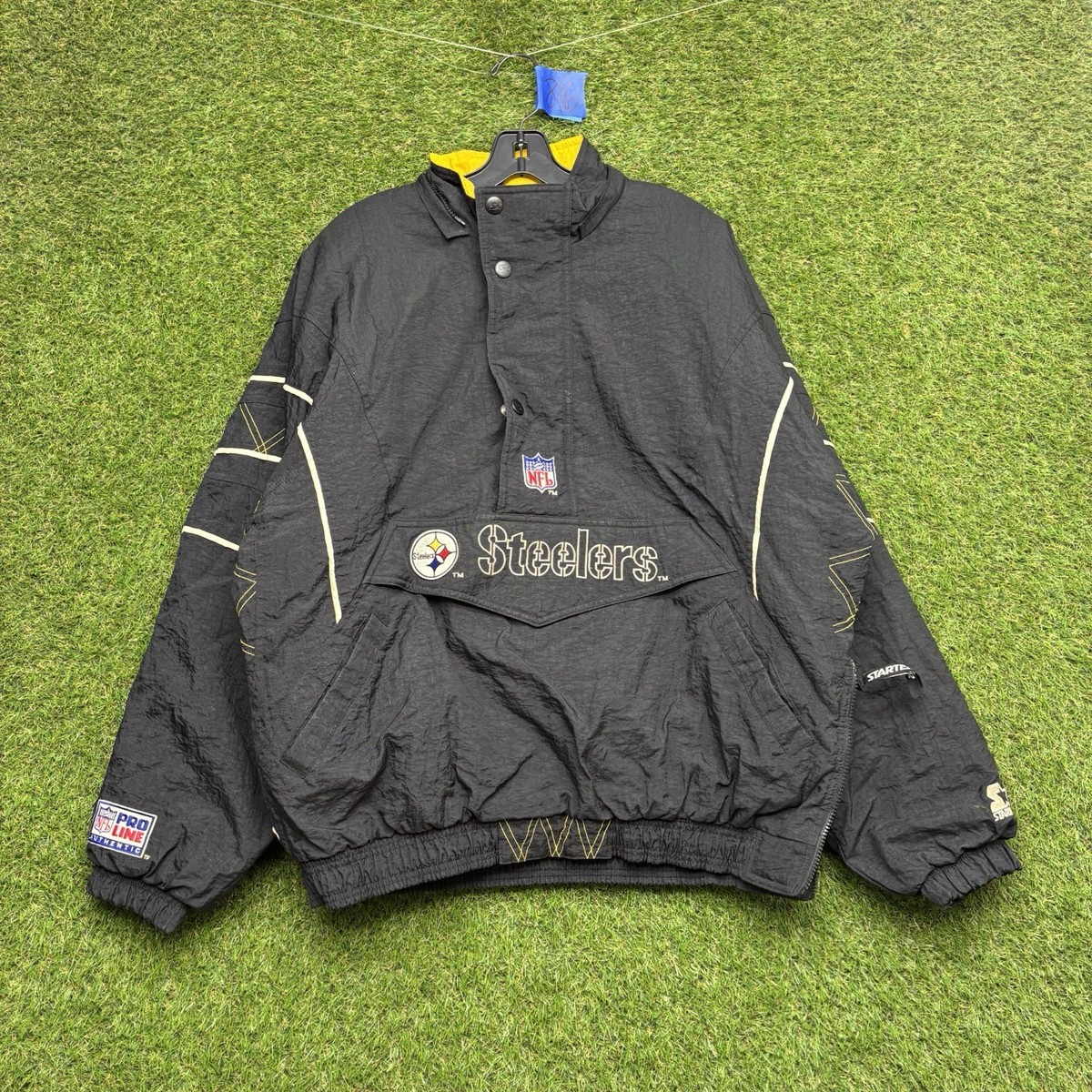 Vintage Pittsburgh Steelers Jacket Mens Large NFL Football Starter