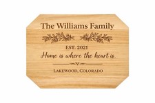 Handmade Premium Engraved Wood Plaque   Custom Family Name Sign Gift