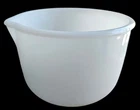 Vintage Fire King Sunbeam Milk White Mixing Bowl With Pour Spout