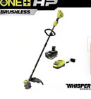 RYOBI ONE+ HP 18V Brushless Cordless String Trimmer Kit Battery Charger — photo 1