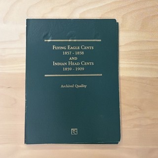 Flying Eagle & Indian Head Cents 1856 1909 Littleton Album MOSTLY COMPLETE