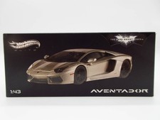 1/43 Hot Wheels Elite Lamborghini Aventador Batman Dark Knight Rises Minicar