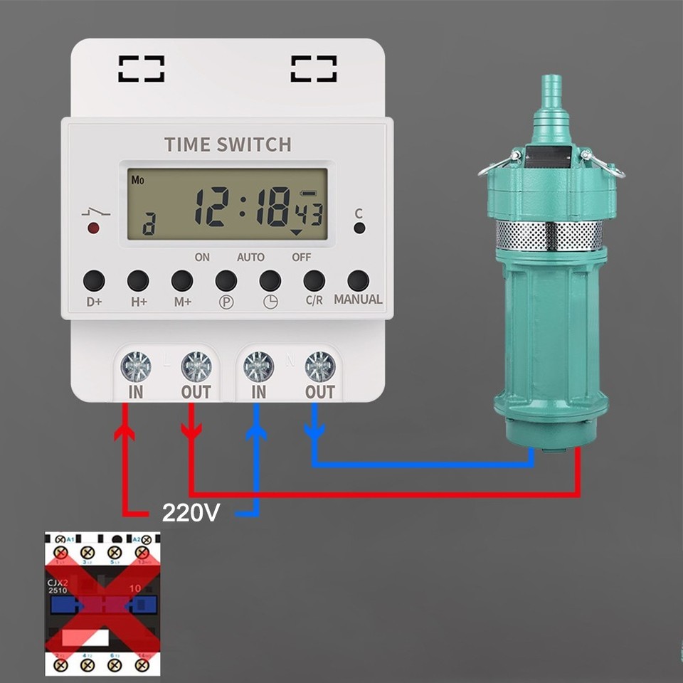 User Friendly Programmable Timer Switch 220V Electronic Hour Controller ...