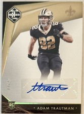 Adam Trautman 2020 Panini Limited Football Auto 14/25 SSP New Orleans Saints