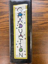 Mini Photo Album Graduation Party Theme Holds 100 Photos 4" x 6" NOS Display Y2K