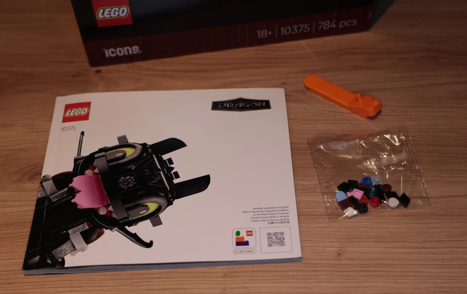 LEGO Ersatzteile + Leerkarton + Anleitung *** 10375 Ohnezahn Toothless Drachenzä - Bild 3 von 4