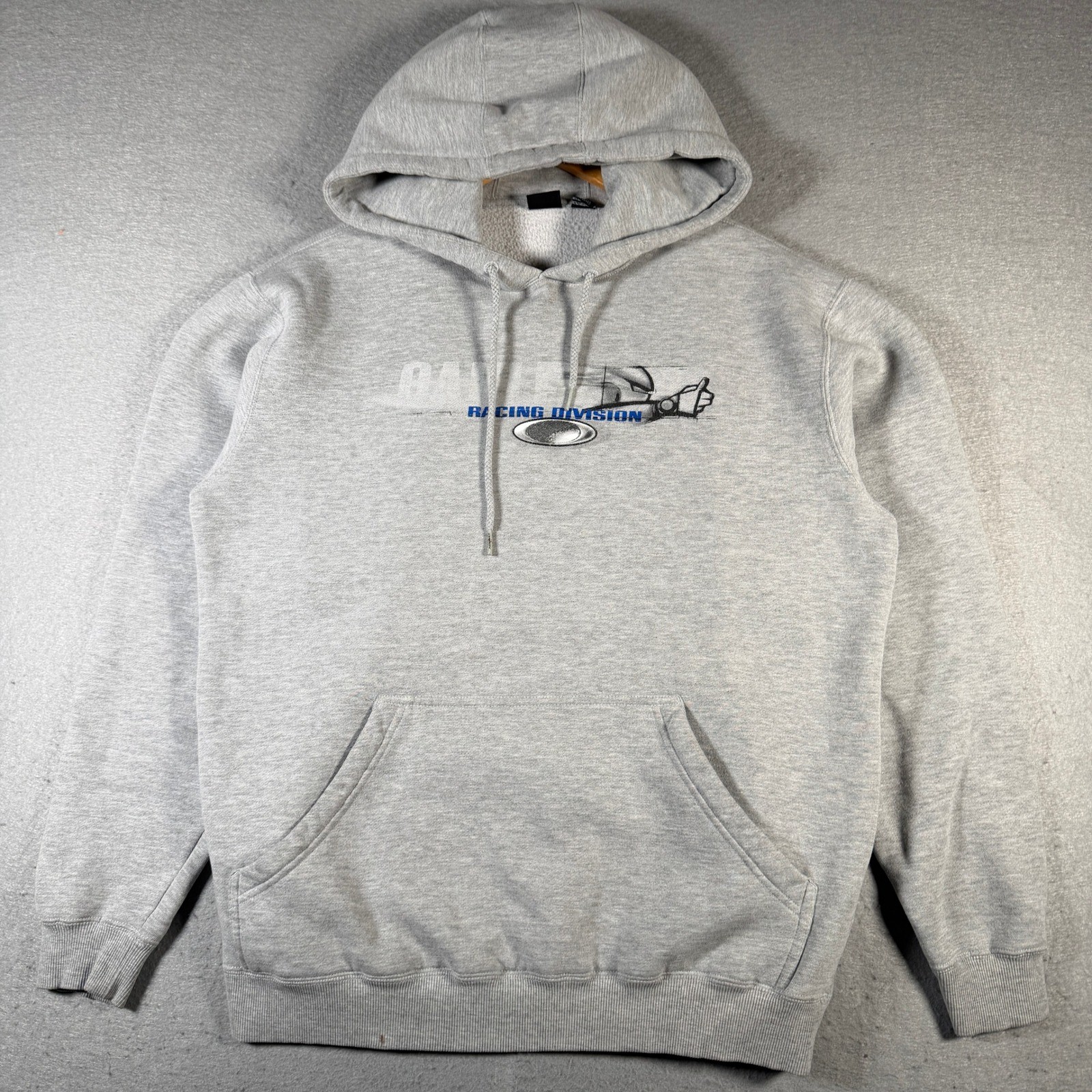Sudadera con Capucha Oakley Racing Division De Colección Para Hombre Talla Mediana Gris Pullover Sudadera