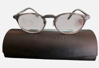 Oliver Peoples Riley R OV5004 Black Round Eyeglasses 45 Clear Lens With OP Case