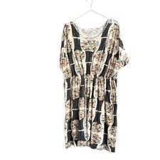 Min  Perhonen Floral Pattern Relaxed Fit Short Sleeve Dress - -Shipping from