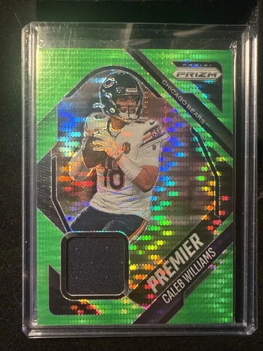 2025 Panini Prizm- Caleb Williams Premier  Neon Green Pulsar Jersey Patch