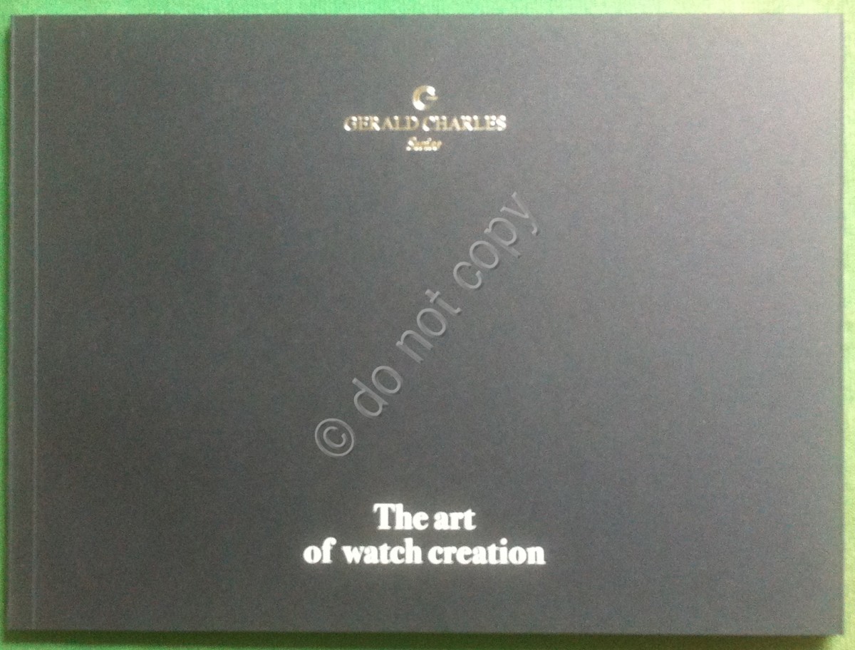 Catalogo Catalogue - Gerald Charles - orologi orologeria moda fashion