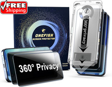 for Iphone 16 Pro Max Privacy Screen Protector - 4 Way 360 anti Spy Tempered Gla