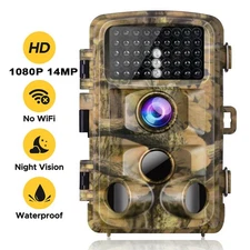 Campark FHD 1080P Wildlife Trail Camera 14MP Hunting Game IR NightVision No Glow