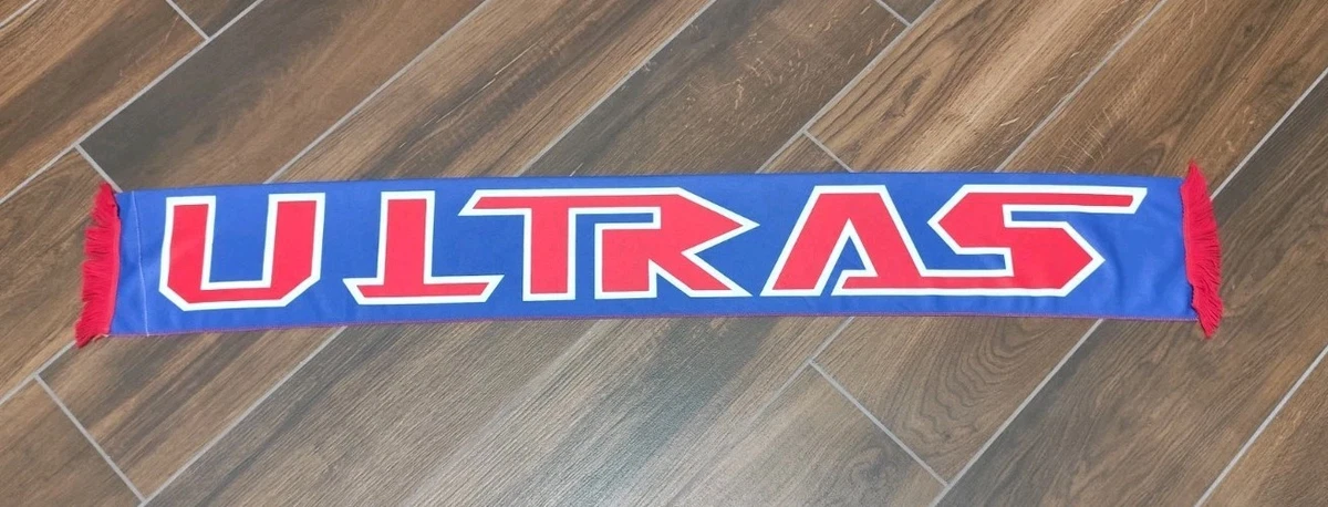 Écharpe Fan Bologna FC – Vintage Collection – Ultras – Satin Rouge Et Bleu (Italie)