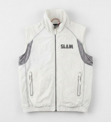 SLAM technische Segelweste Herren Gr. S weiß/grau Reißverschluss Taschen