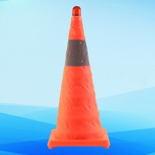  Orange Construction Cones Traffic Barrier Reflective Foldable Road