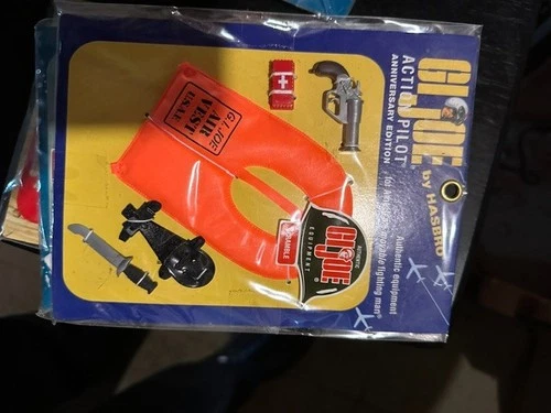 GI Joe 40th Anniversary scramble pilot life vest set carded
