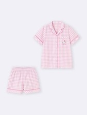 Sanrio characters x GU Cotton pajamas short sleeves  shorts Hello Kitty Japan