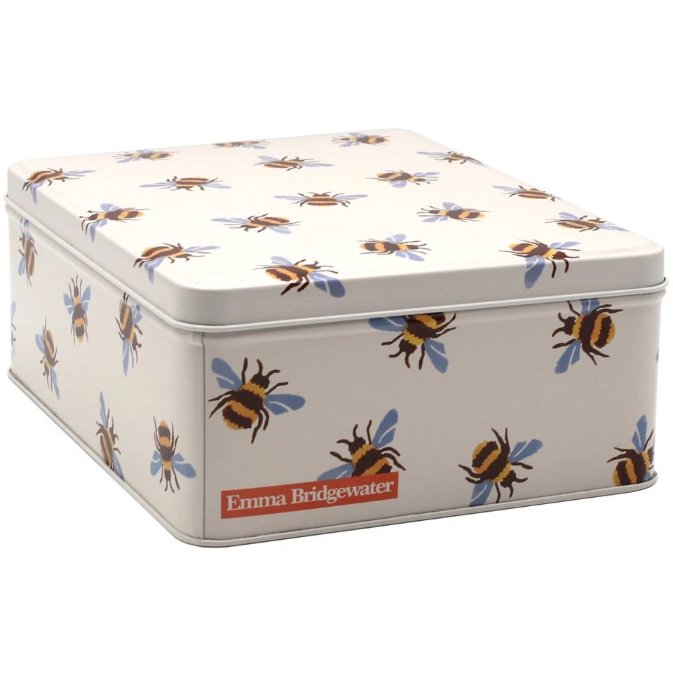Emma Bridgewater Storage Tin Bumblebee Design Rectangular Shaped 19cm x 15cm - Image 4 of 4