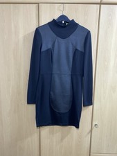 Versace Jeans Women's Mini Dress with Leather-Optic Panels Size M DE 40 RRP €350