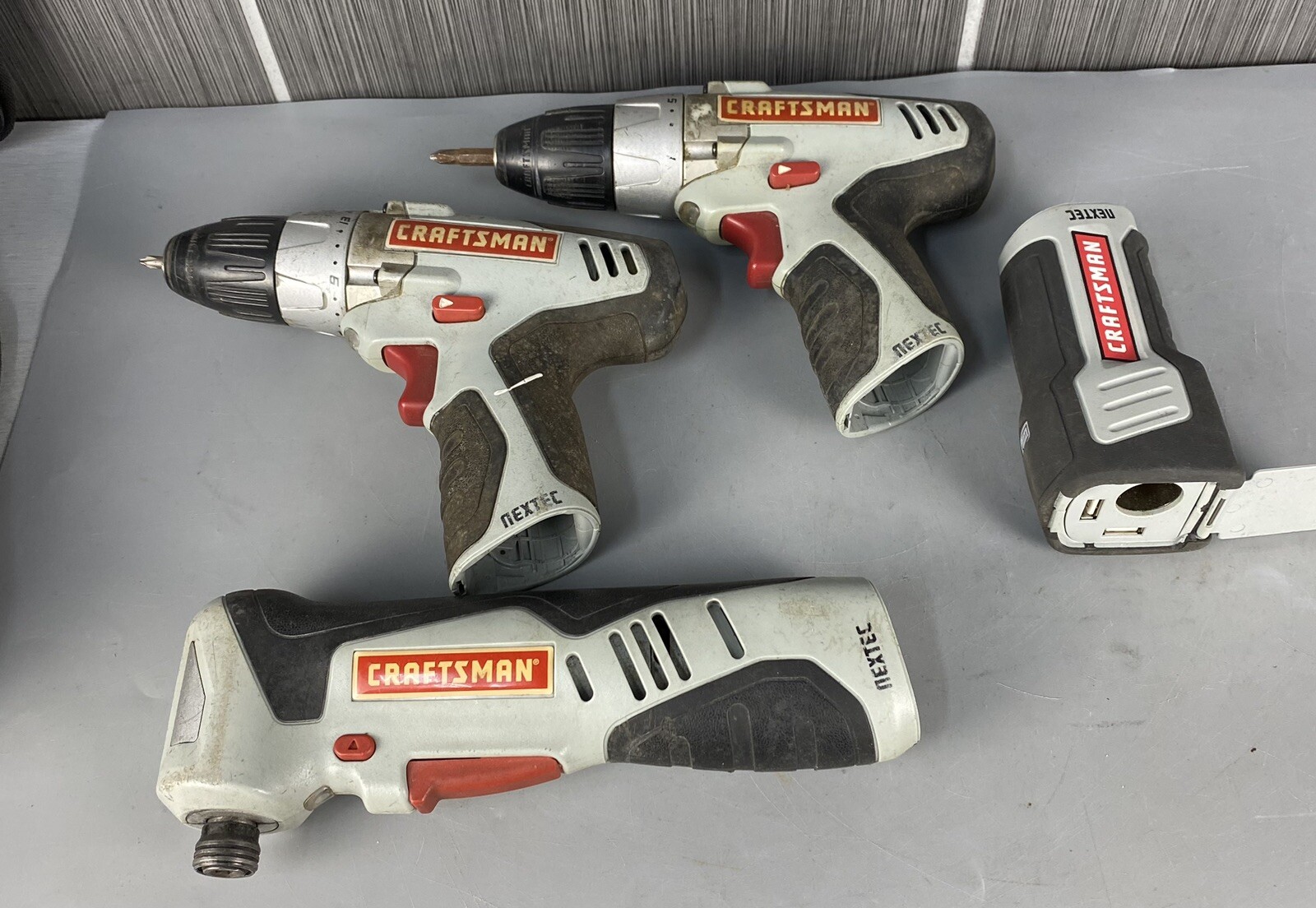 Craftsman Nextec 12v 4 tool combo kit Two Drill, 1 Power Source, 1