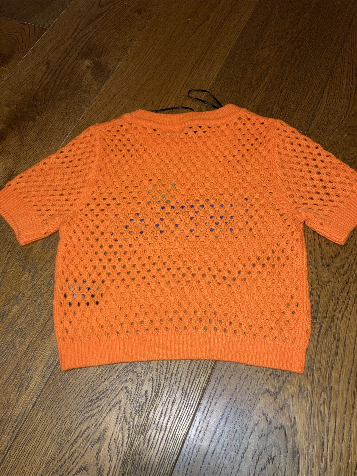 Fanta H&M Ladies Girls Orange Top Jumper Size XXS Shirt Teenager Fashion Retro thumbnail 6