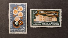 CAMEROON 1963 VF MNH SET EUROPE AFRICA COOPERATION BUILDINGS RESEARCH 