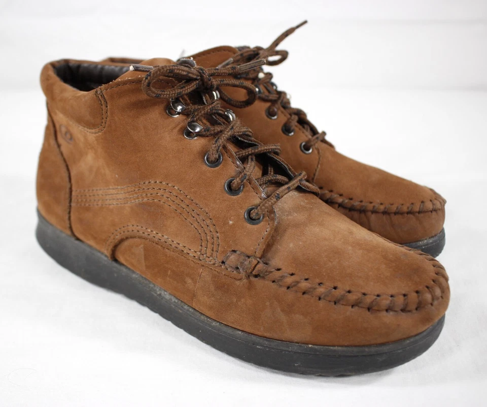 Zapatos Dexter De colección Para Mujer 9 W Walk Mocs Cuero Tobillo Chukka Botas EE. UU. Marrón Foto 4 de 4