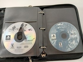 Vintage Playstation PS1 Game & Memory Card Storage Case FULL OF 27 VIDEO GAMES