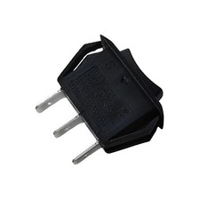 RL1-5 T125/55 16A 250VAC 3-Pin 3 Positions Black Button Rocker Switch