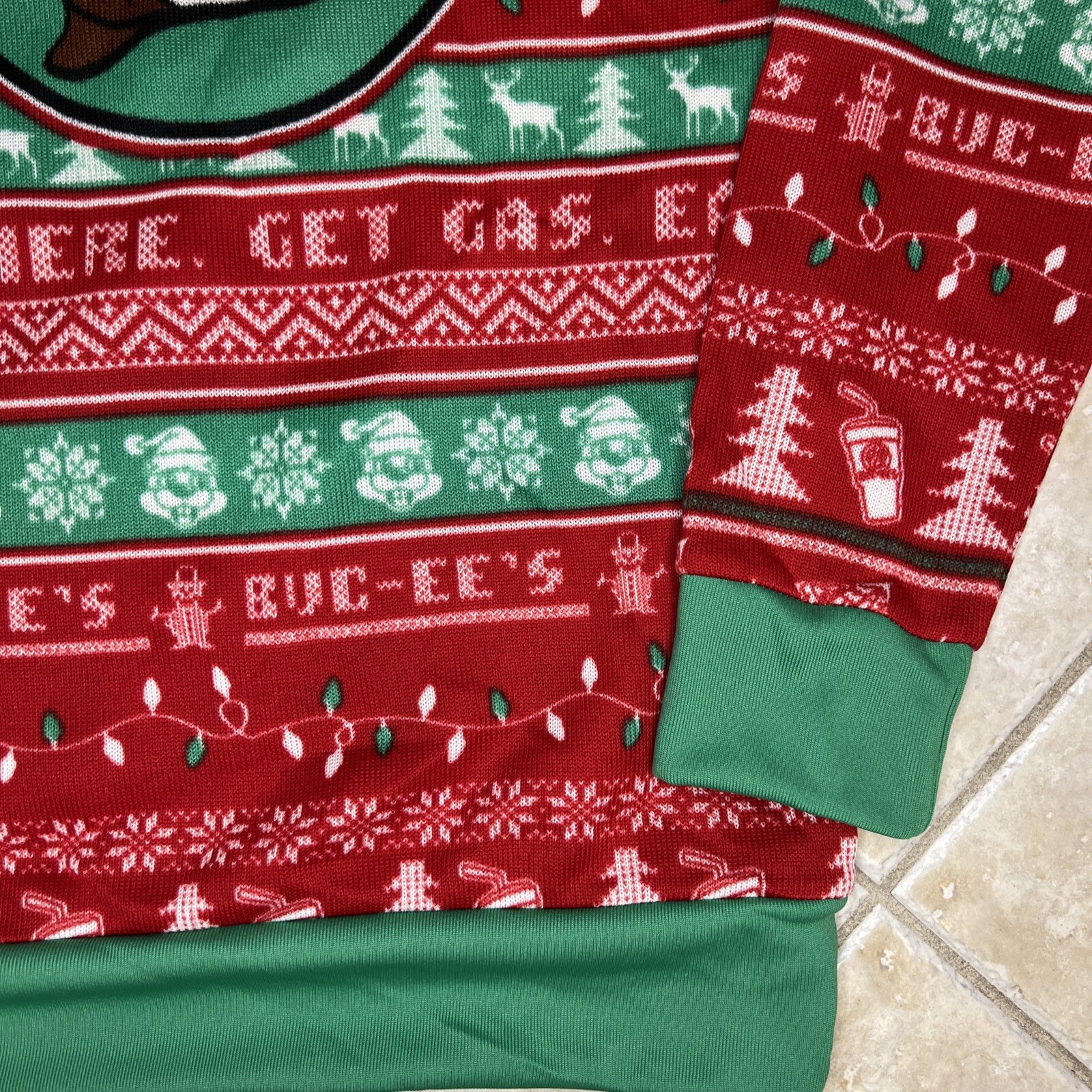 Bucee's Bucees Beaver Christmas Holiday Ugly Sweater XL Eat Here Get Gas NWT eBay