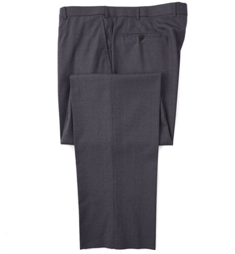 Isaia Medium Gray Striped Super 130s Wool Suit Slim US 50 R (fits 48) Eu 60 NWT - Picture 2 of 12