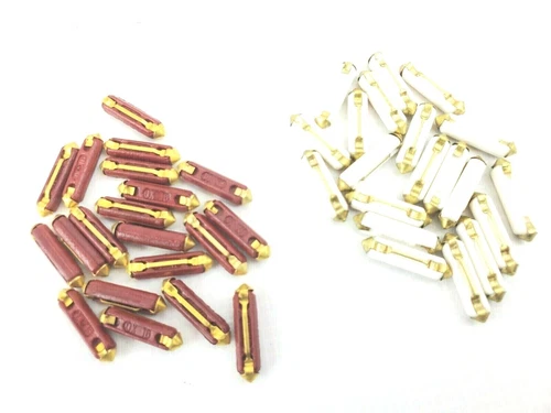 Mercedes VW Volvo 40pc Ceramic/Bakelite 8a 16a Torpedo Bullet Fuses ATS GBC