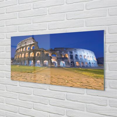 Tulup Acrylglas 140x70 Wandkunst Sunset Rom Colosseum